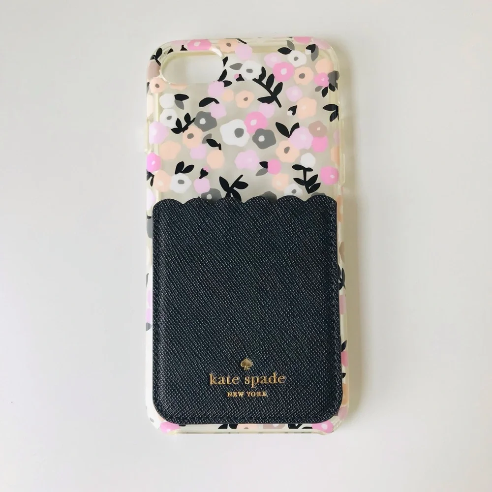 Kate Spade Phone Case Bundle, Floral Card Slot, Camel Party Daycation